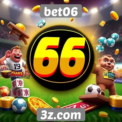 Diversidade de jogos disponíveis no bet06