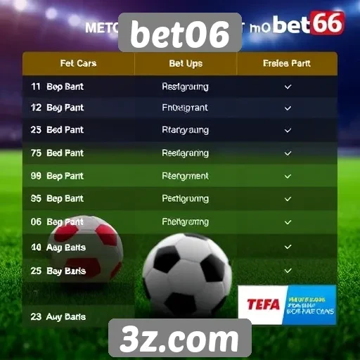 Comparativo de métodos de pagamento disponíveis no Bet06